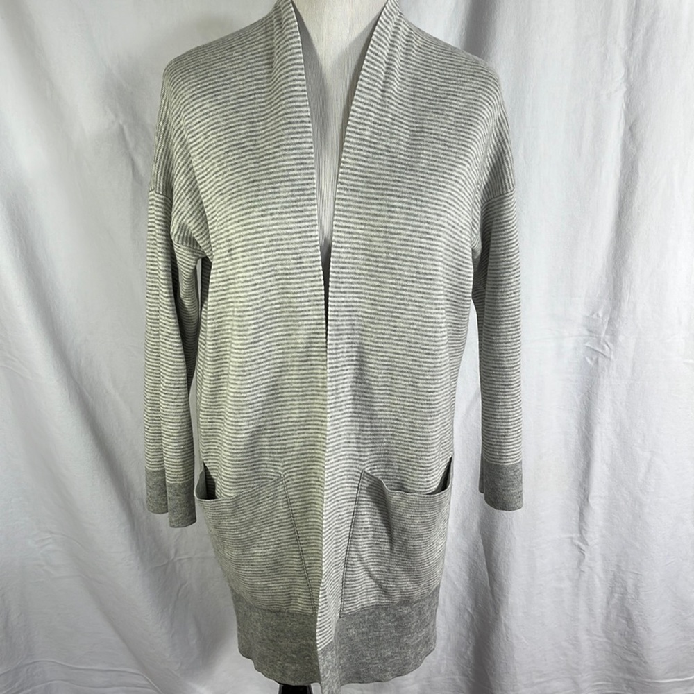 Eileen Fisher Reversible Cashmere Blend Open Cardigan ⭐️